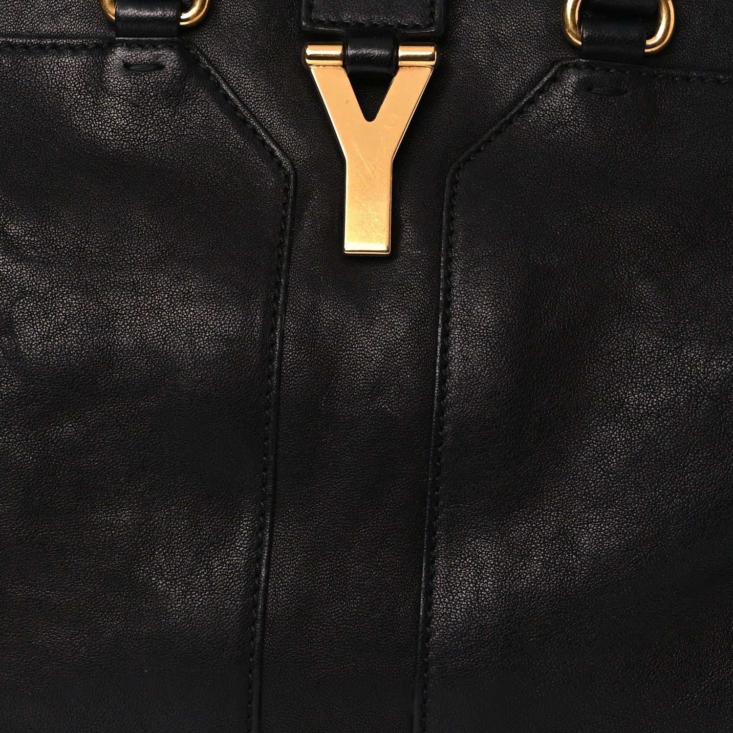 Saint Laurent Sheepskin Small Cabas ChYc Black 6 of 8