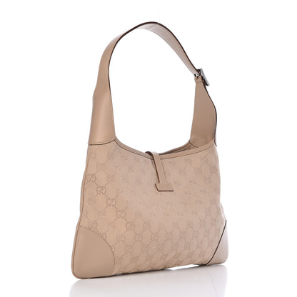 Gucci Monogram Small Jackie O Hobo Beige 3 of 10