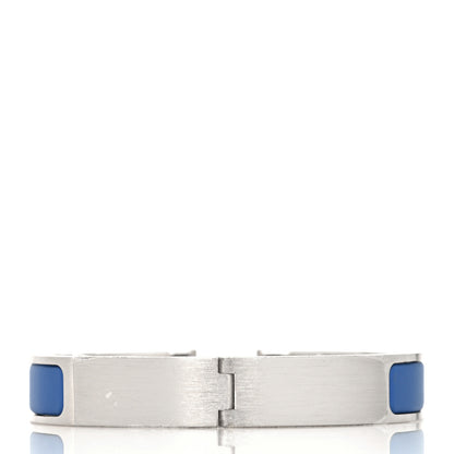 Hermes Matte Enamel Narrow Clic Clac HH Bracelet T5 Bleu Mediterranean 3 of 5