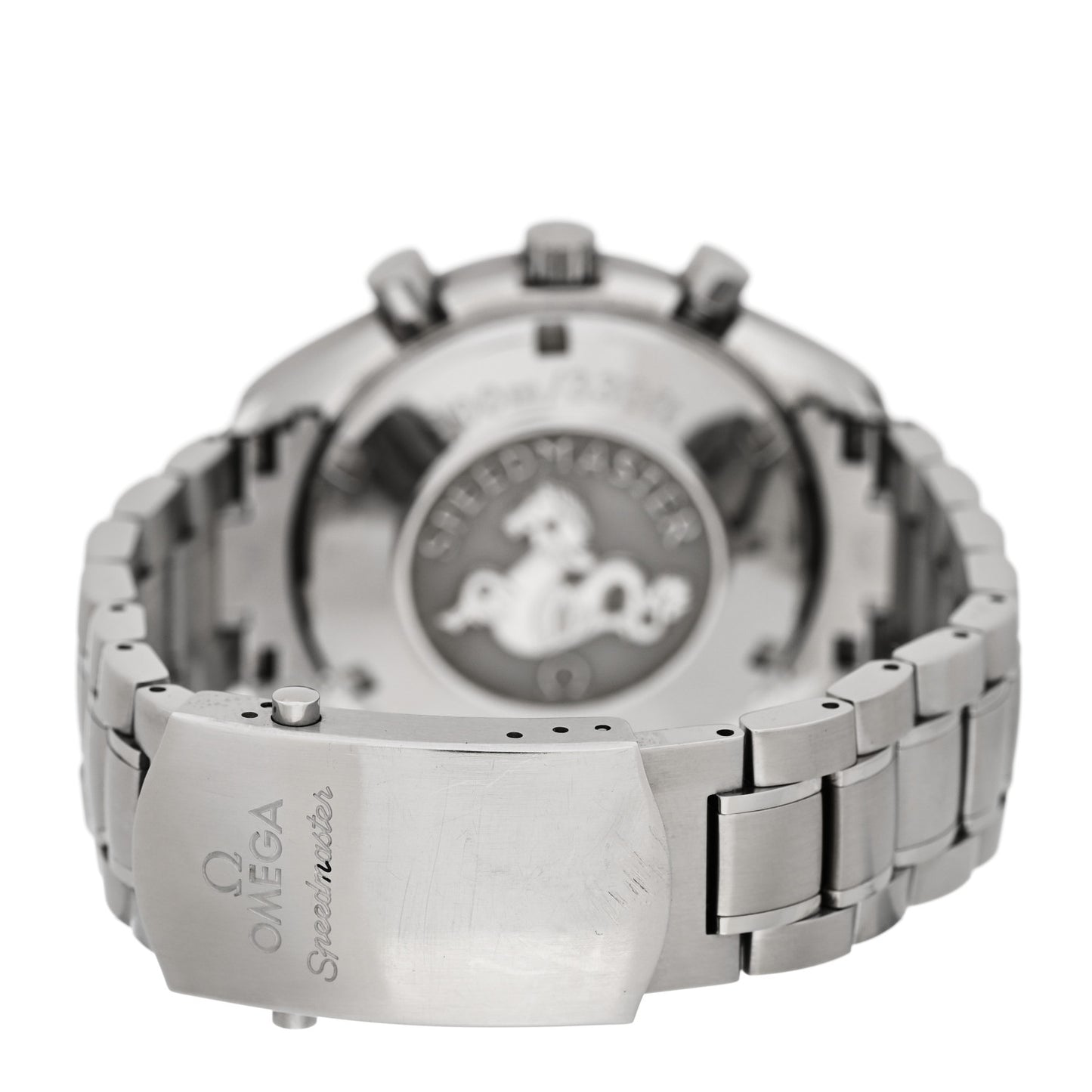 Stainless Steel 40mm Speedmaster Date Automatic Watch White 3211.31.00