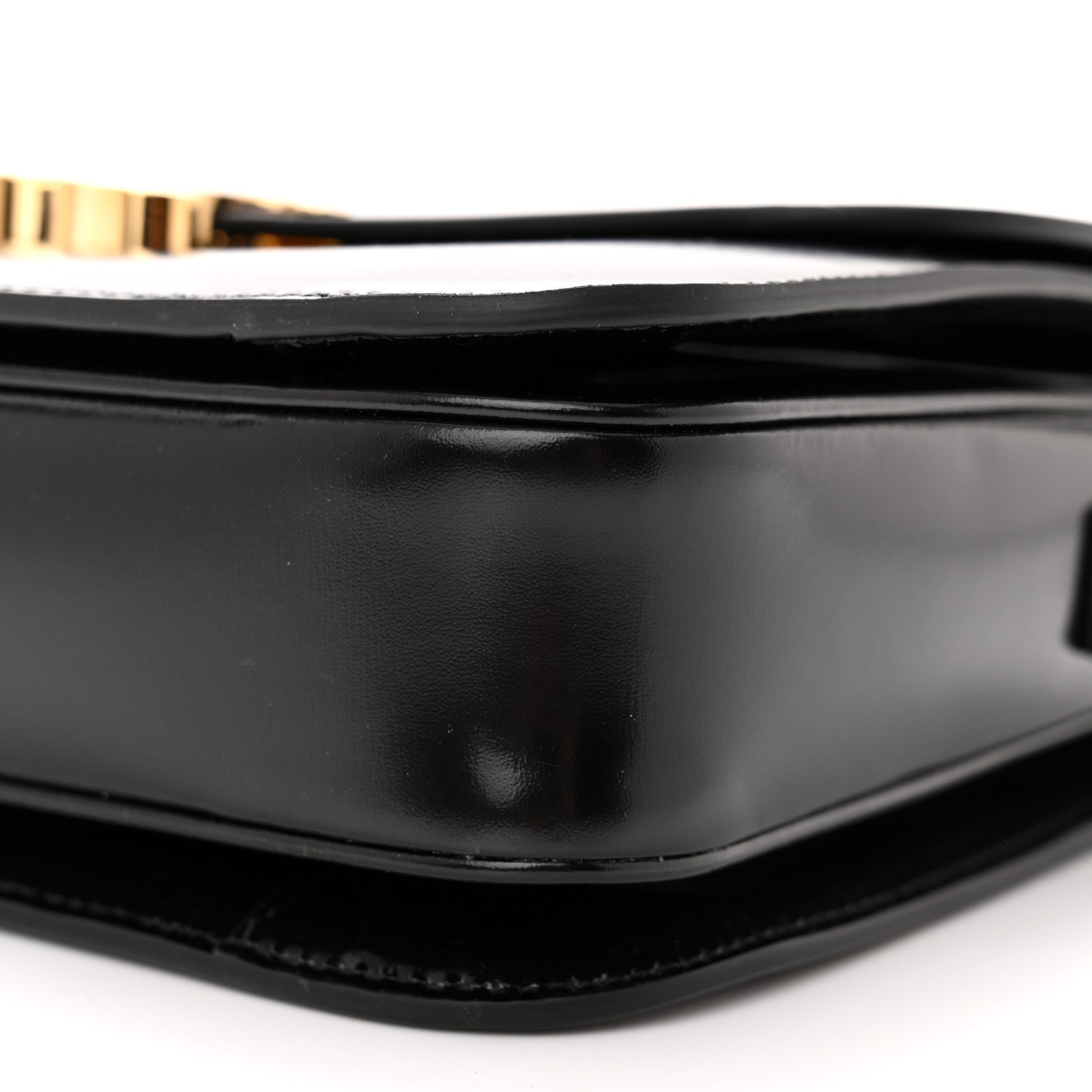 Celine Shiny Calfskin Medium Triomphe Black 10 of 12