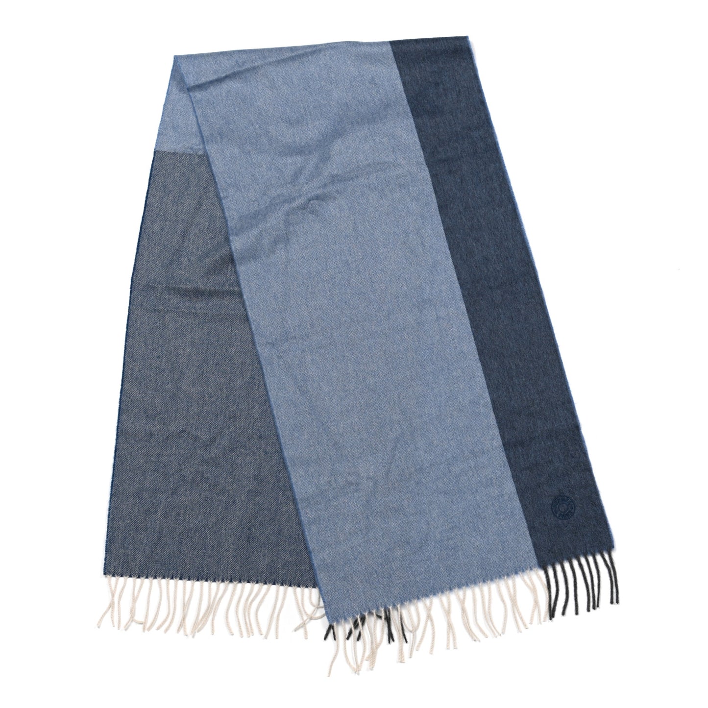 Cashmere Clou de Selle Stole Scarf Gris Chine