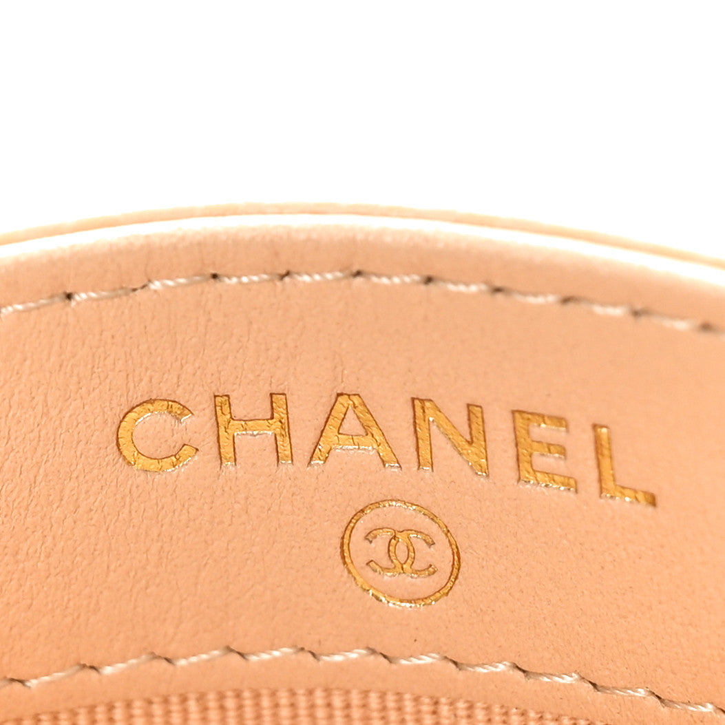 Chanel Caviar Quilted Card Holder Beige 6 of 10