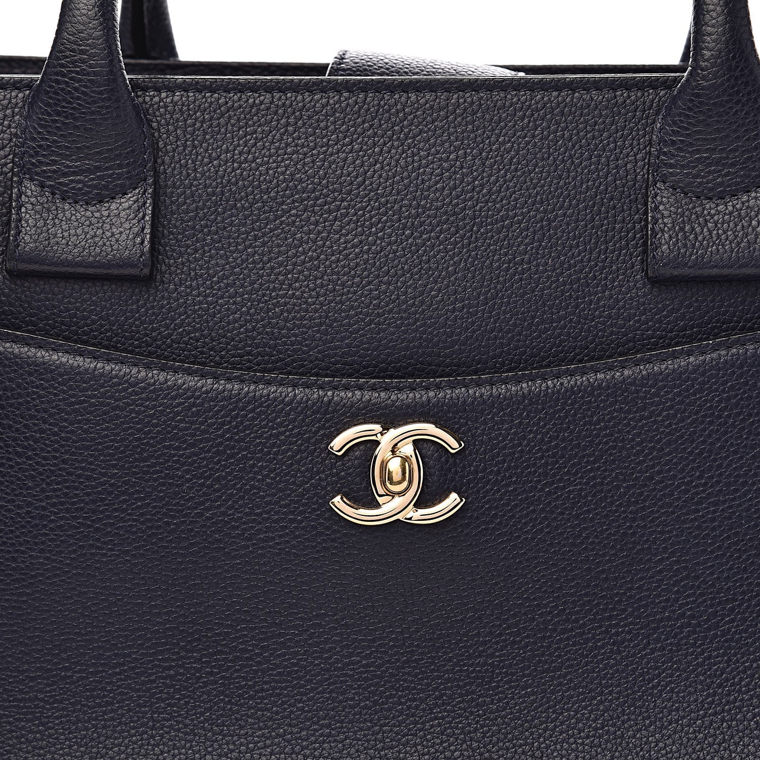 Chanel Grained Calfskin Medium Neo Executive Shopper Tote Dark Blue 13 of 13