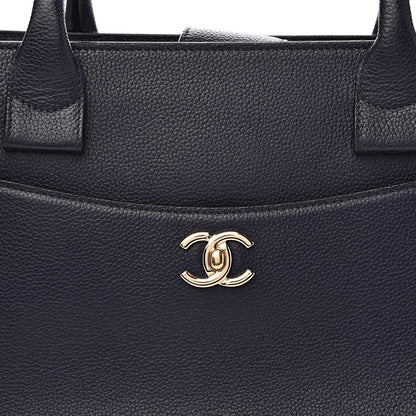 Chanel Grained Calfskin Medium Neo Executive Shopper Tote Dark Blue 13 of 13