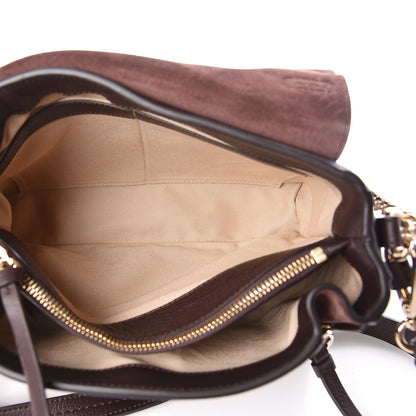 Chloe Calfskin Small Faye Day Shoulder Bag Carbon Brown 5 of 10