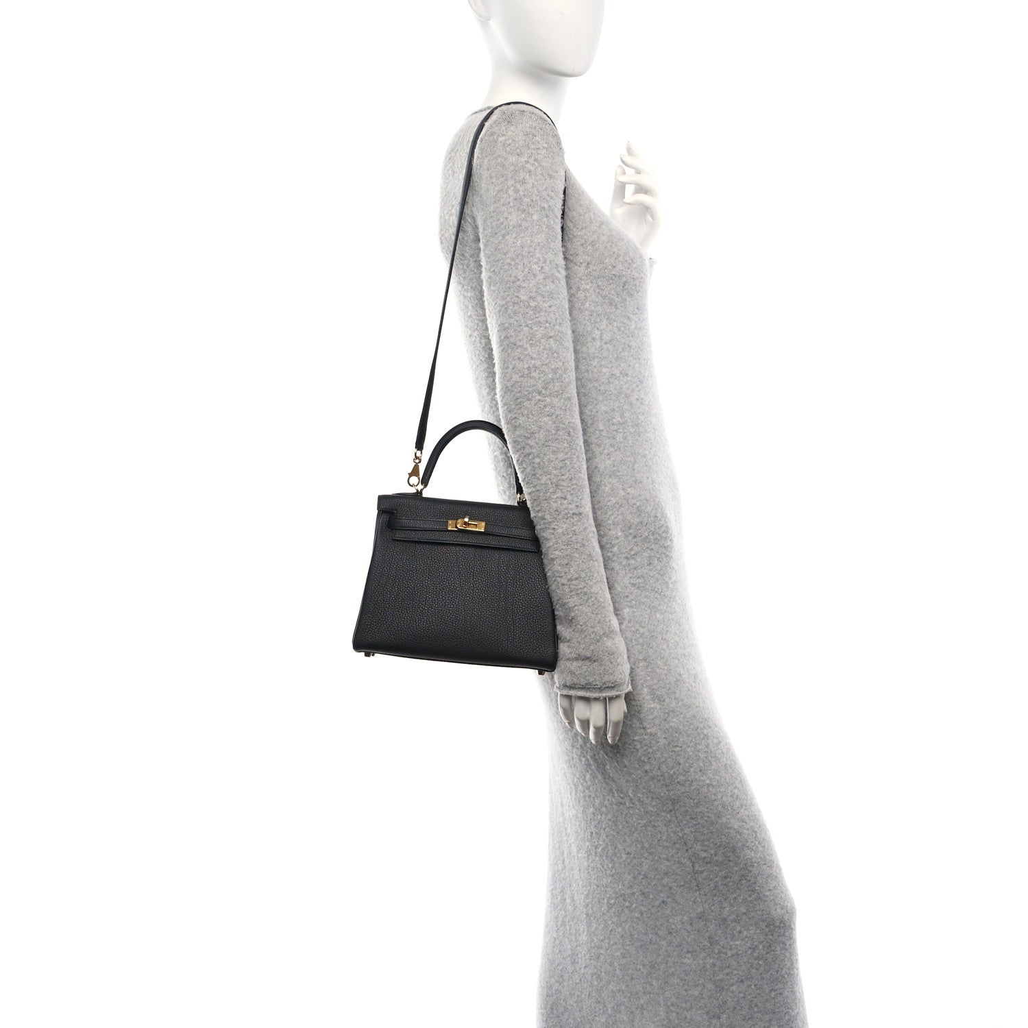 Hermes Togo Kelly Retourne 25 Black 2 of 11