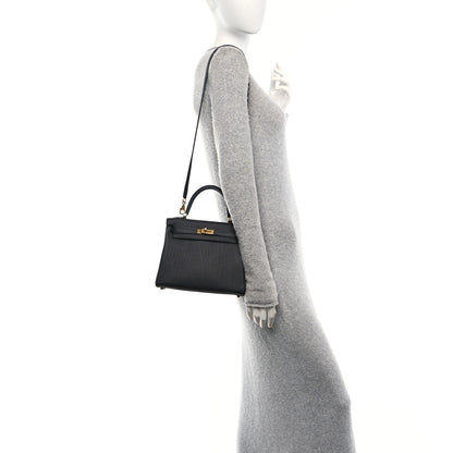 Hermes Togo Kelly Retourne 25 Black 2 of 11