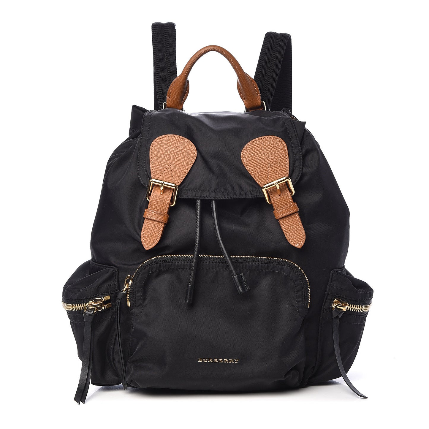 Nylon Medium Rucksack Backpack Black