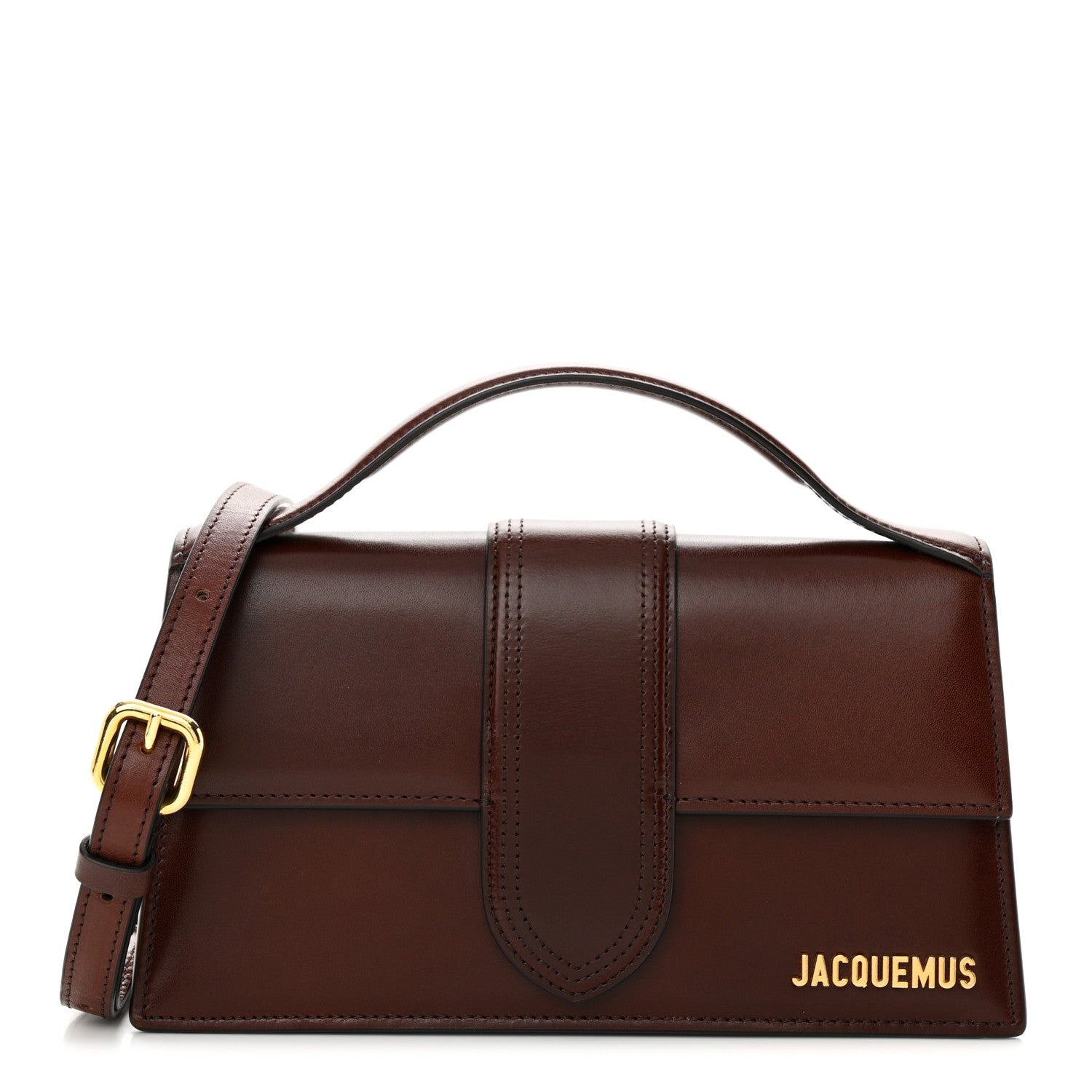 Jacquemus Smooth Calfskin Le Grand Bambino Dark Brown 1 of 13