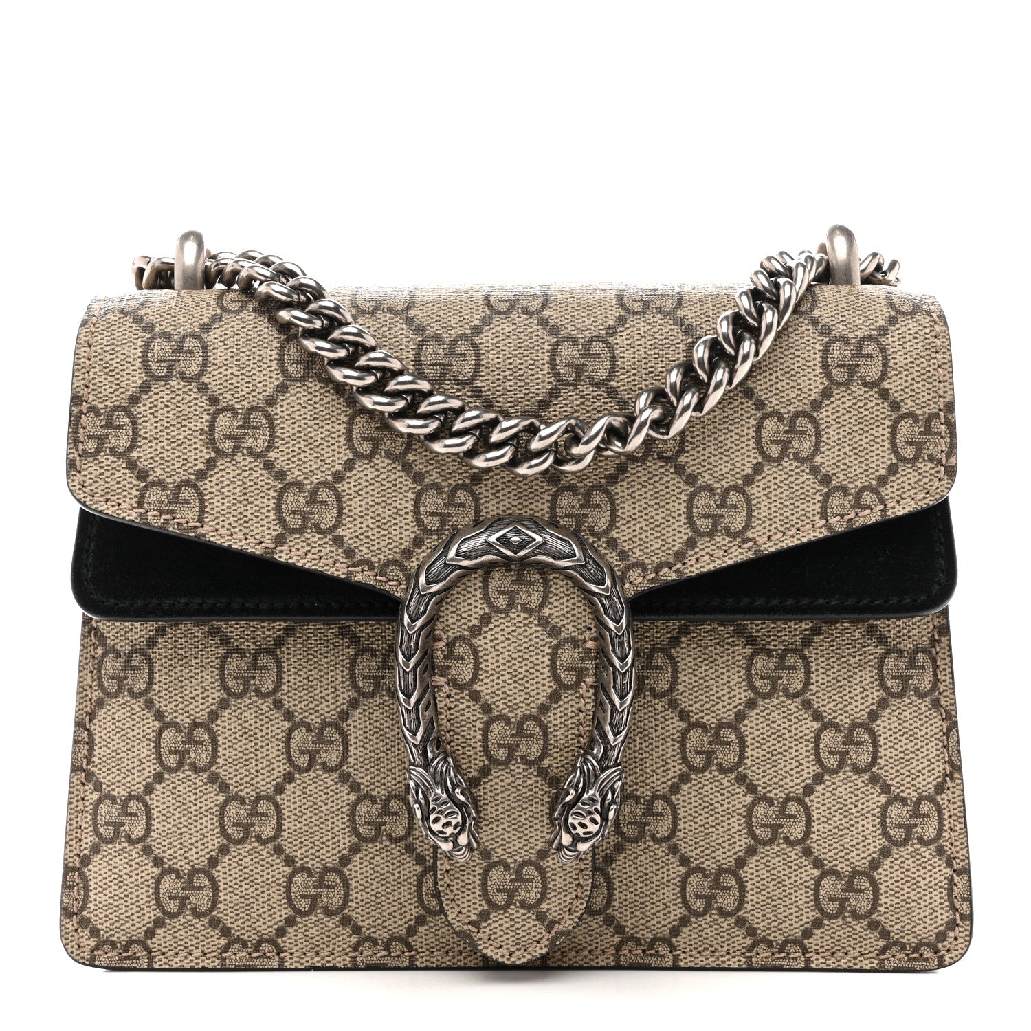 Gucci GG Supreme Monogram Mini Dionysus Shoulder Bag Black 1 of 13