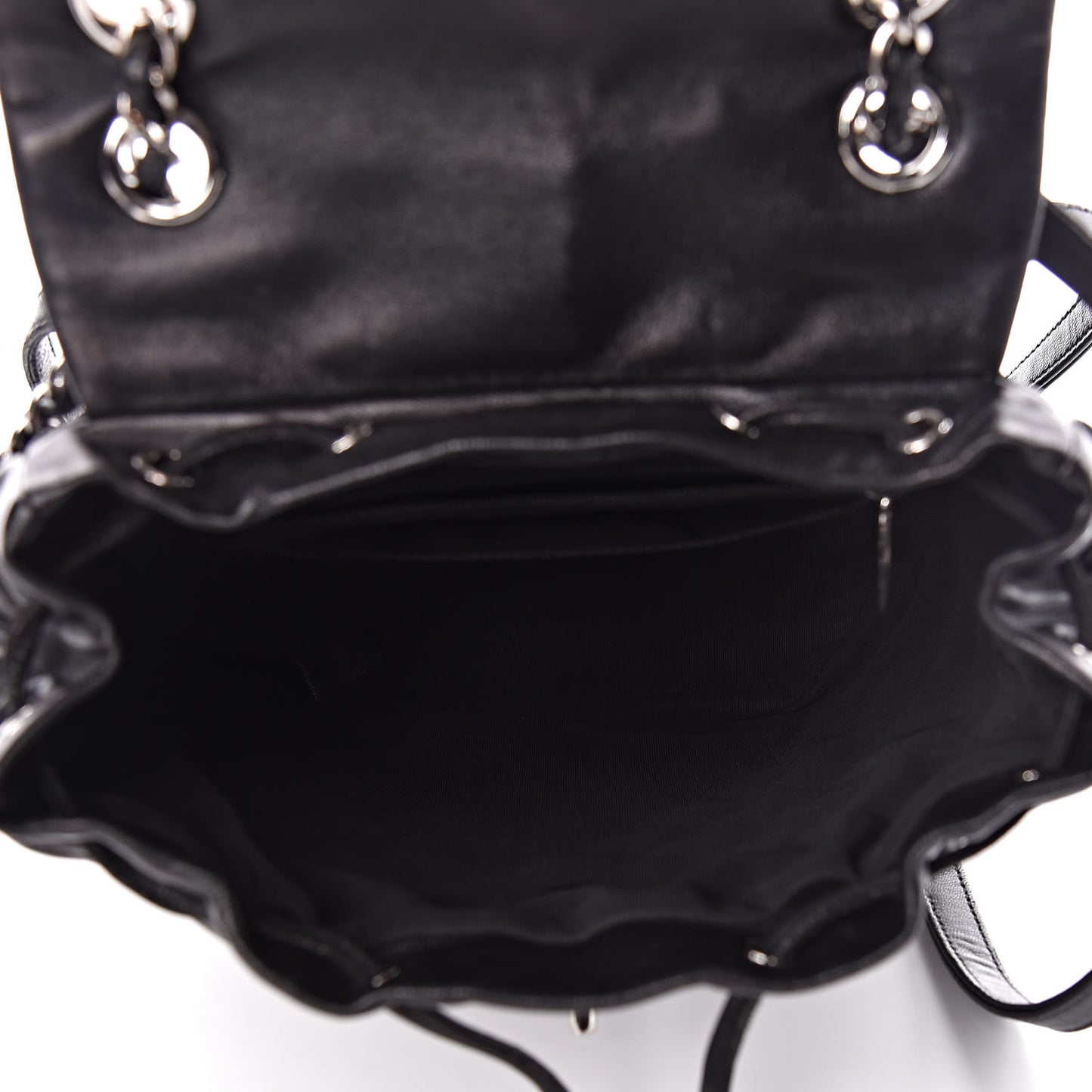 Lambskin Quilted Small Urban Spirit Backpack Black