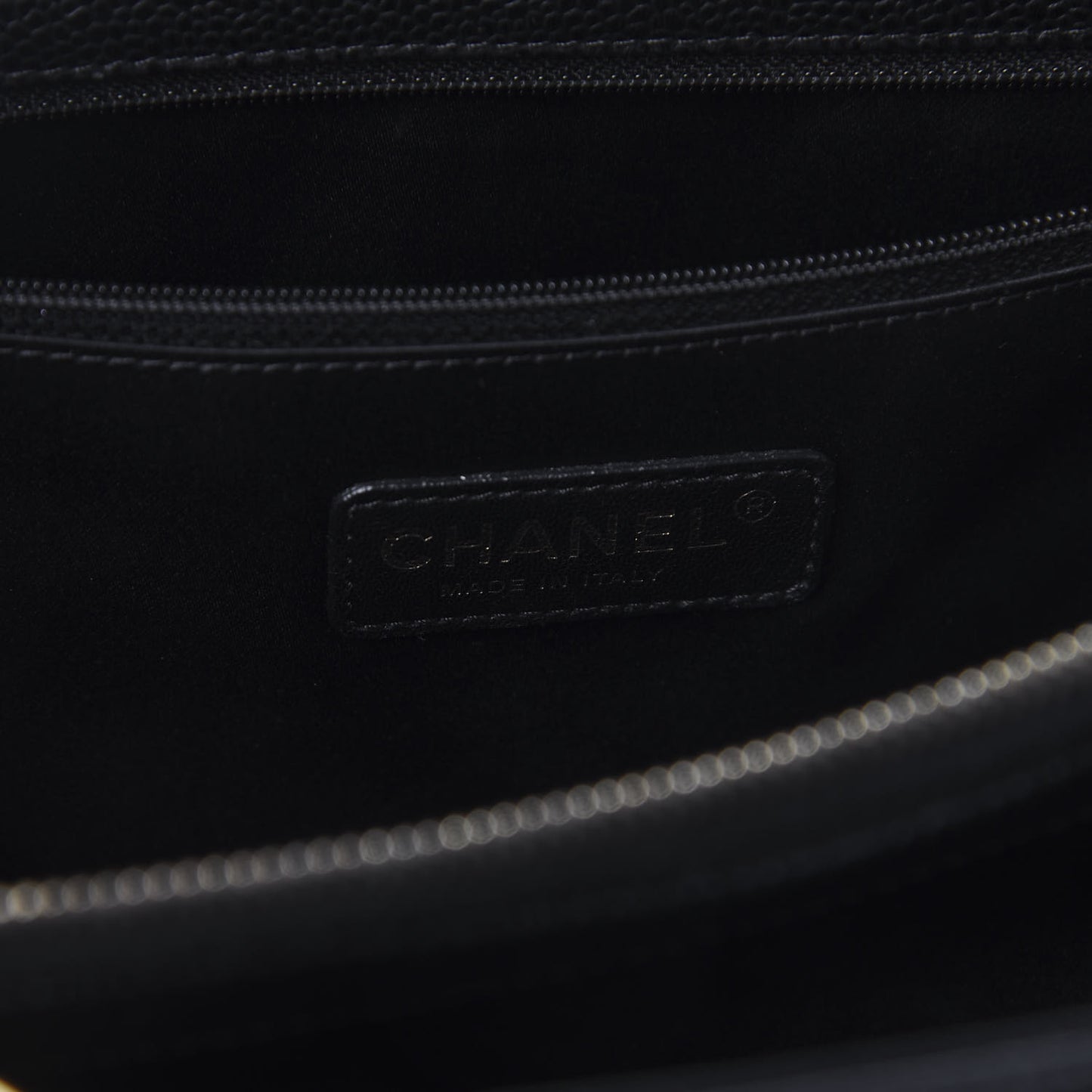 Caviar Quilted Grand Shopping Tote GST Black