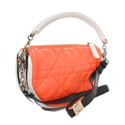 Christian Dior Lambskin Cannage Small Dior Vibe Hobo Bag Orange 2 of 10