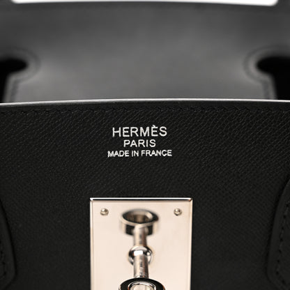 Hermes Madame Calfskin Birkin Sellier 30 Black 6 of 12