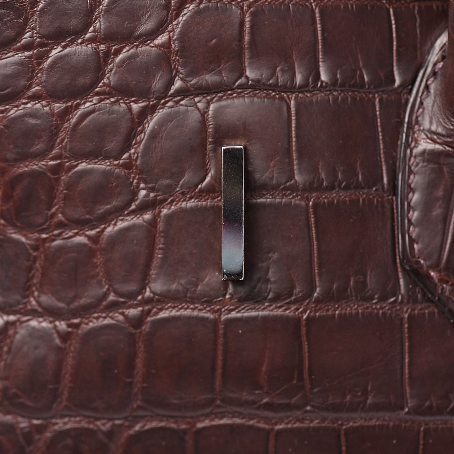 Matte Crocodile Birkin 35 Chocolate