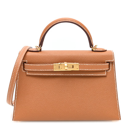 Hermes Epsom Mini Kelly Sellier 20 Gold 1 of 11