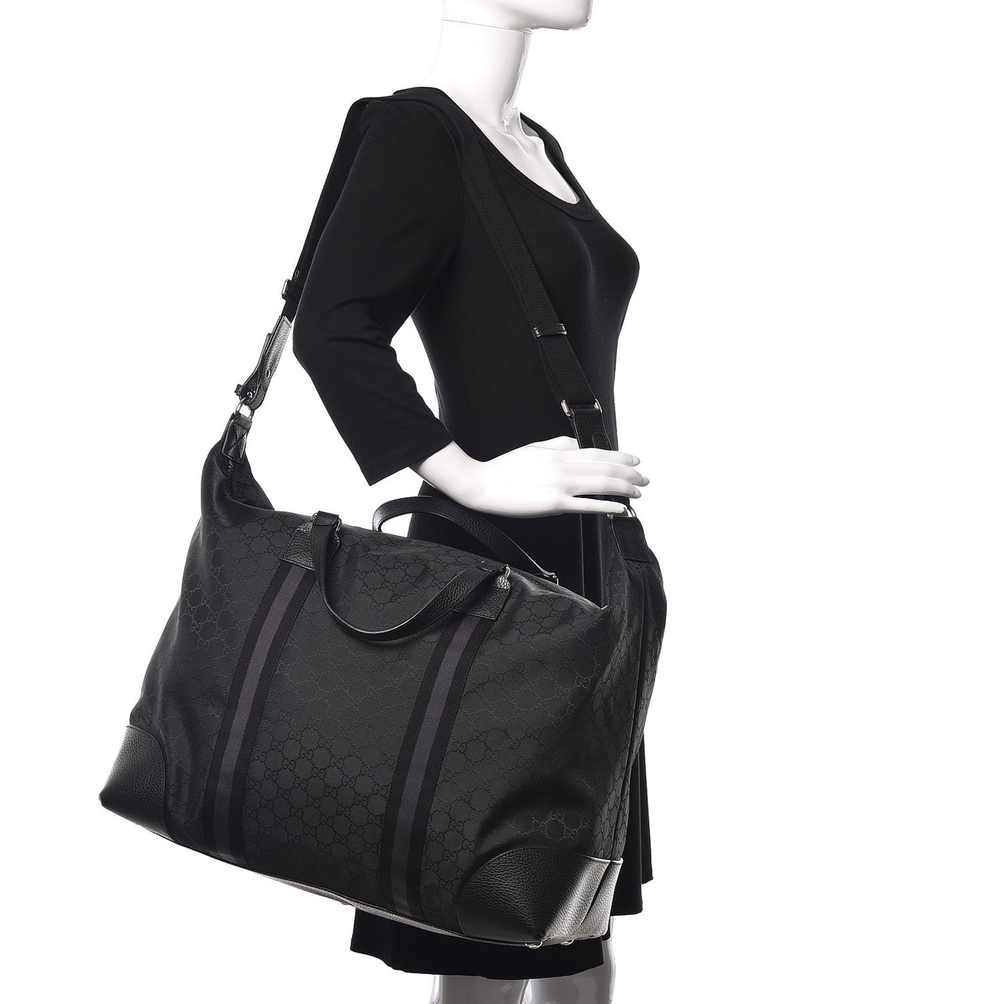 Nylon Monogram XL Duffle Bag Black