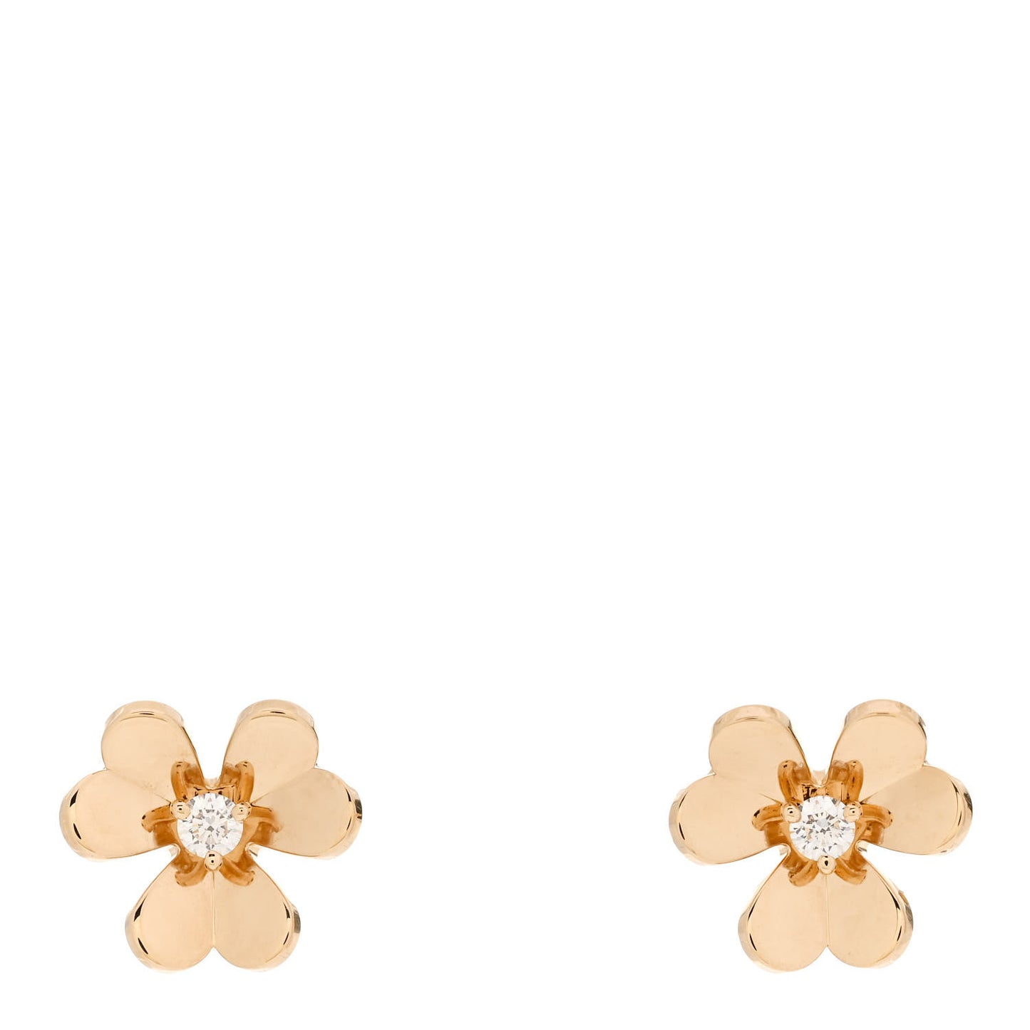 18K Yellow Gold Diamond Mini Frivole Earrings