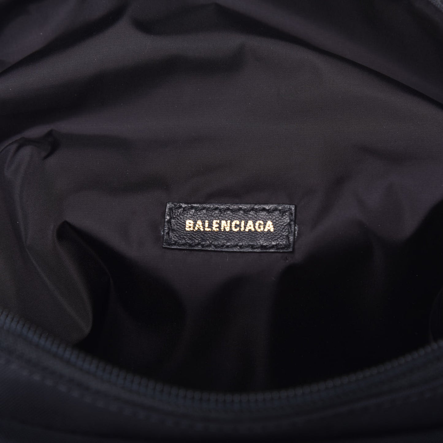 Recycled Sport Nylon Logo Embroidered Wheel Beltpack Black