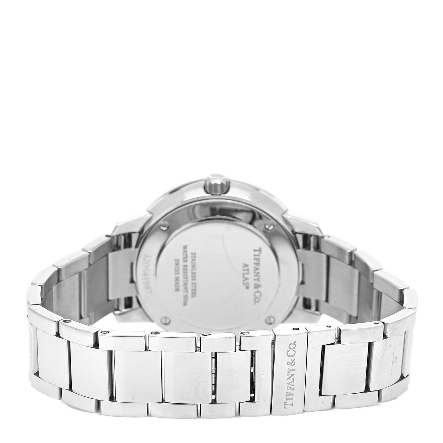 Stainless Steel Diamond Bezel 31mm Atlas 2-Hand Quartz Watch Black