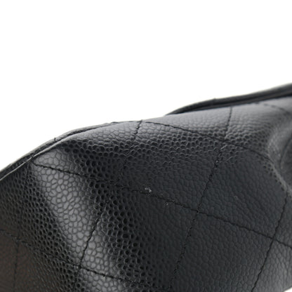 Chanel Caviar Quilted Jumbo Single Flap Black 9 of 9