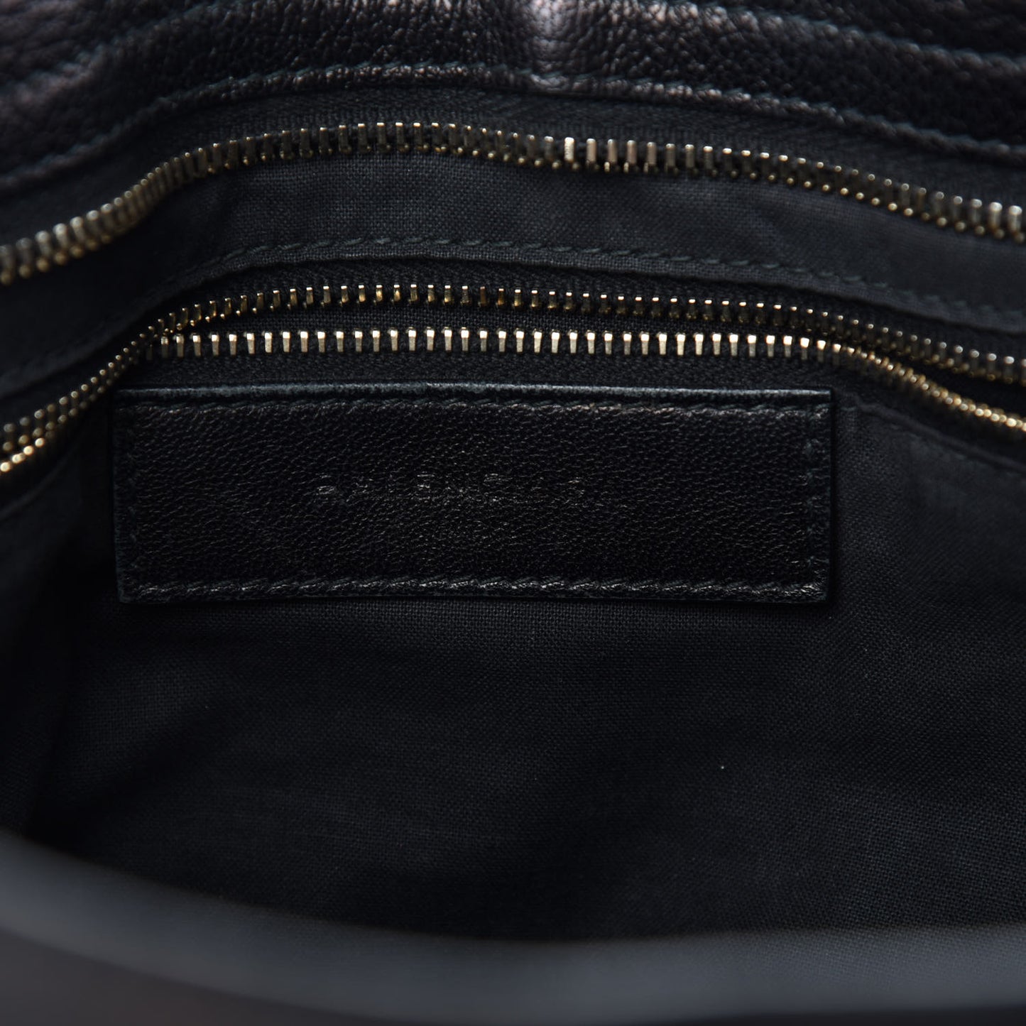 Chevre Gold Metallic Edge Hardware City Black