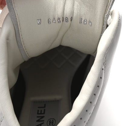 Chanel Calfskin CC High Top Sneaker 38.5 White 9 of 10
