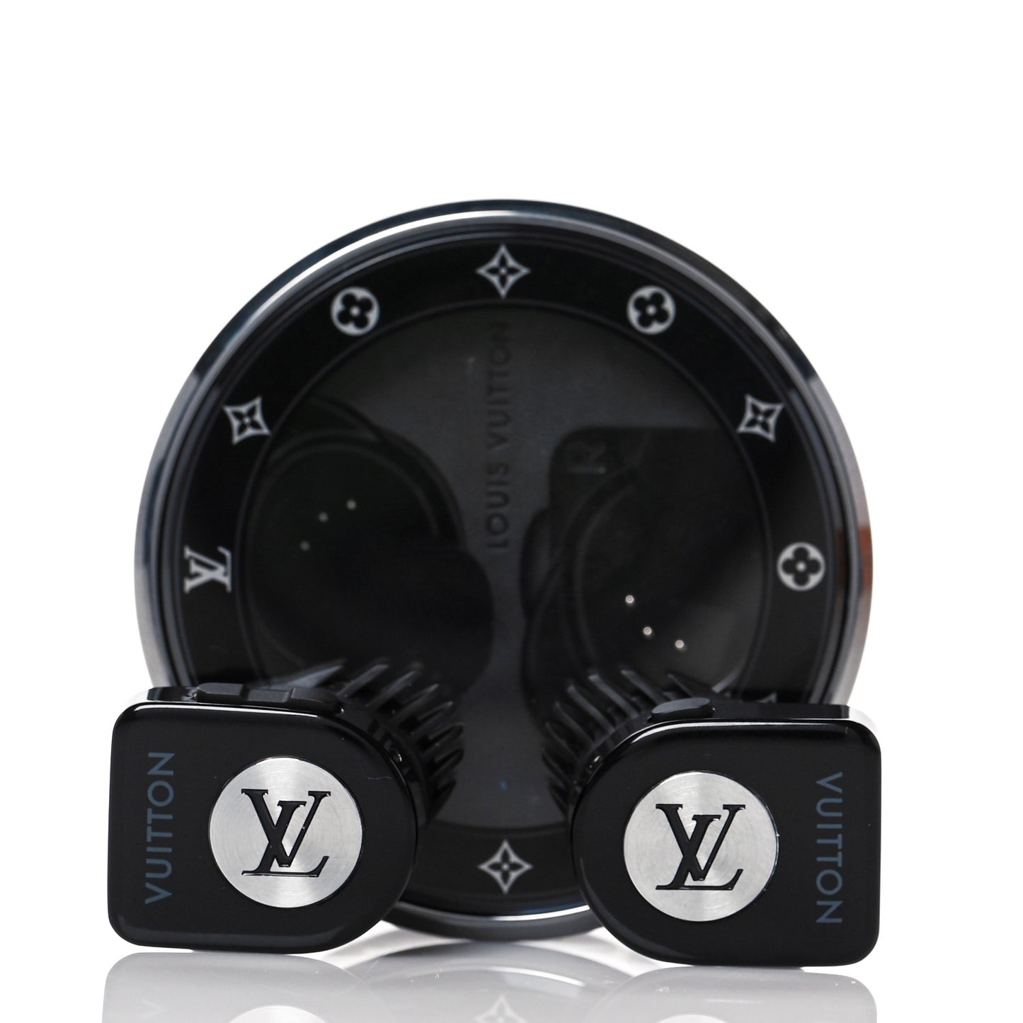 Acetate Monogram Horizon Wireless Earphones Black