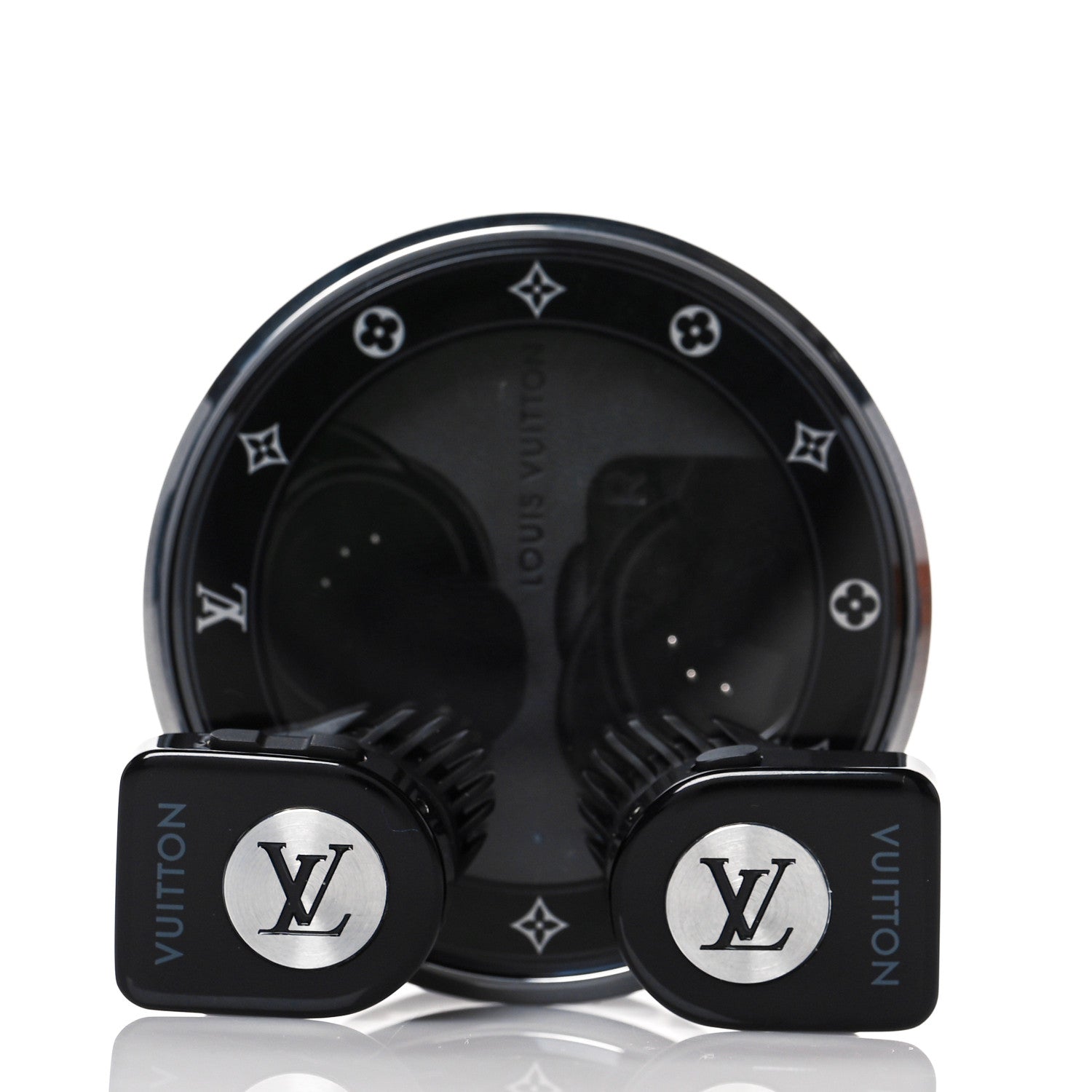 Louis Vuitton Acetate Monogram Horizon Wireless Earphones Black 6 of 10