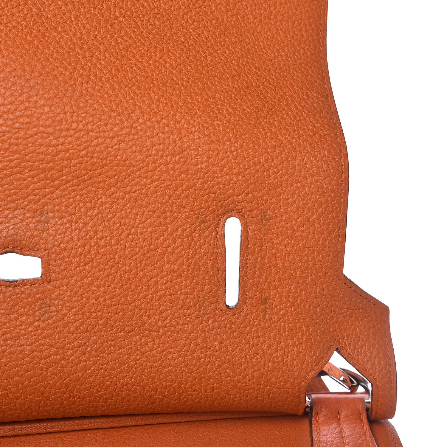 Hermes Taurillon Clemence Jypsiere 34 Orange 12 of 19