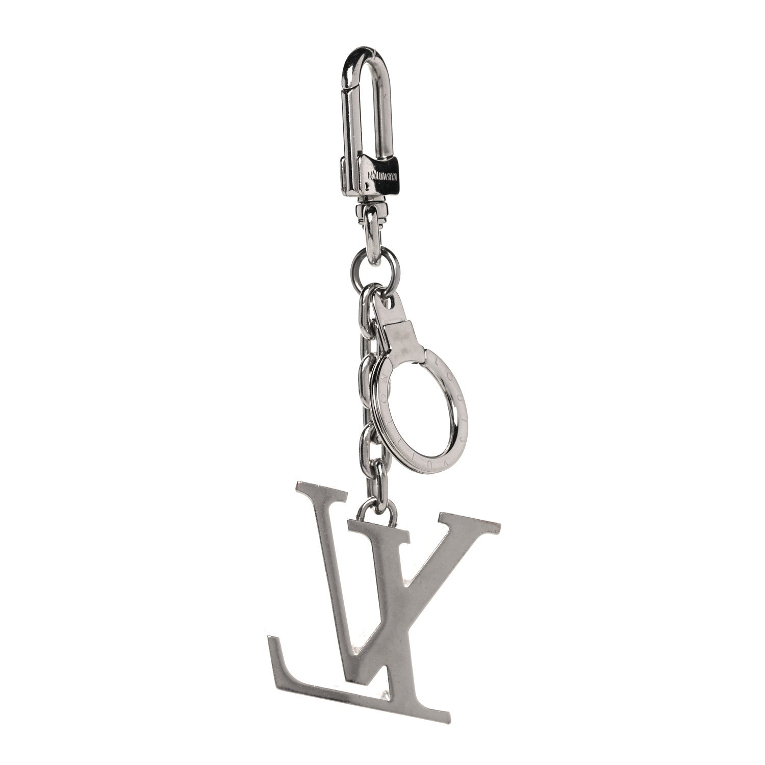 Louis Vuitton LV Facettes Bag Charm Key Holder Silver 7 of 10