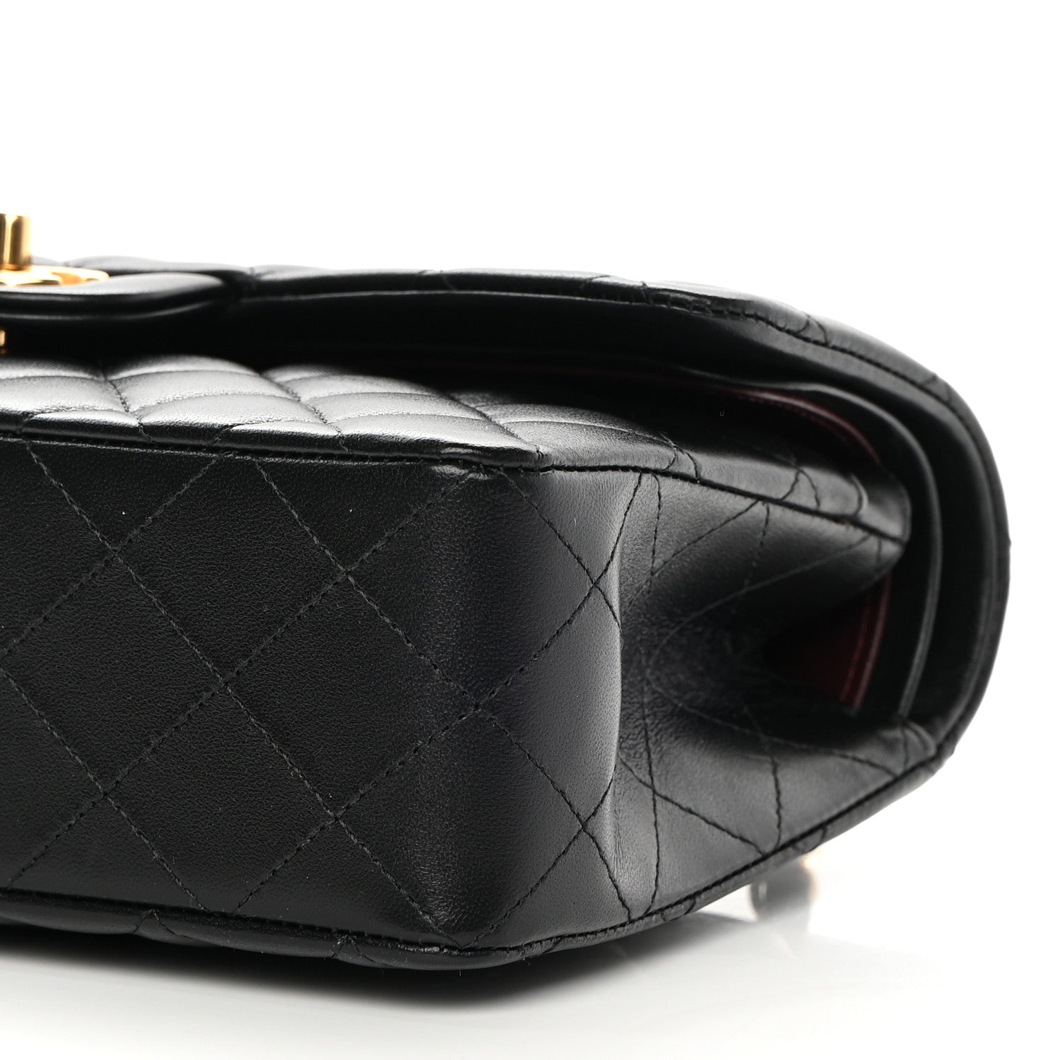 Chanel Lambskin Quilted Small Double Flap Black 10 of 14