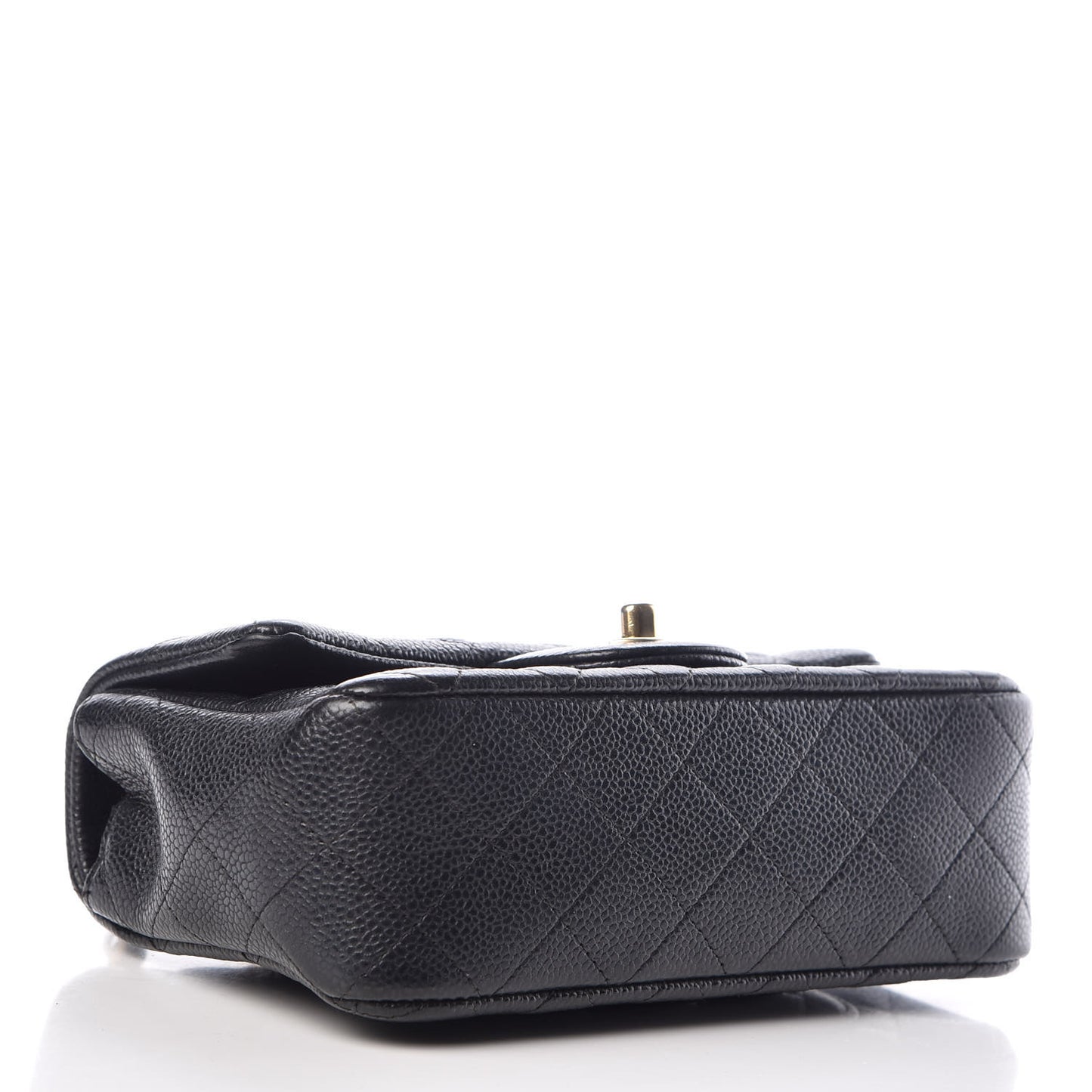 Caviar Quilted Mini Rectangular Flap Black