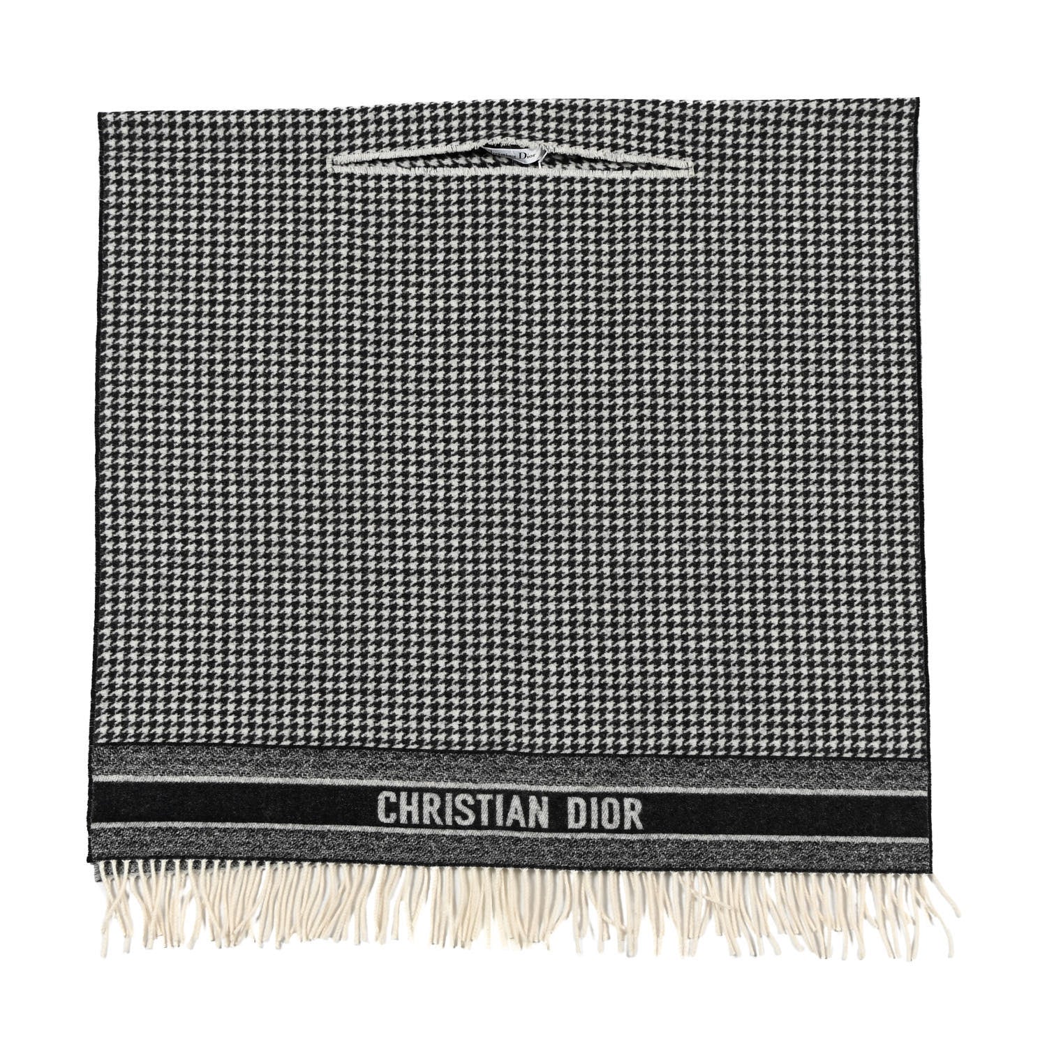 Christian Dior Cashmere 30 Montaigne Poncho White 1 of 3