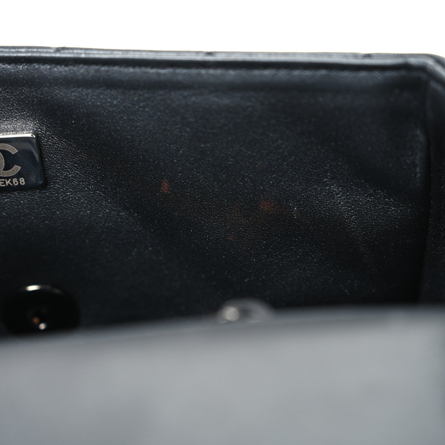 Chanel Pearly Lambskin Quilted Mini Rectangular Flap So Black 11 of 11
