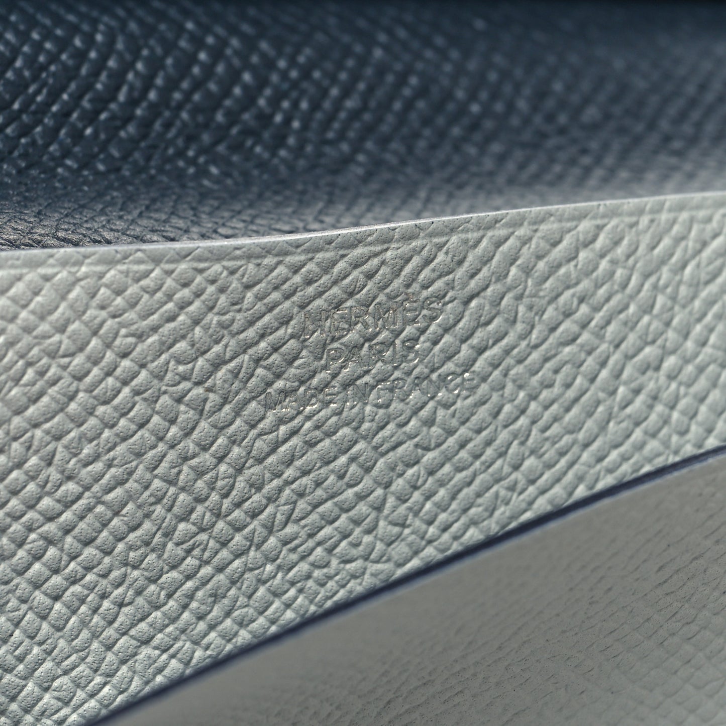 Epsom MC2 Fleming Checkbook Holder Wallet Bleu Electrique Gris Mouette