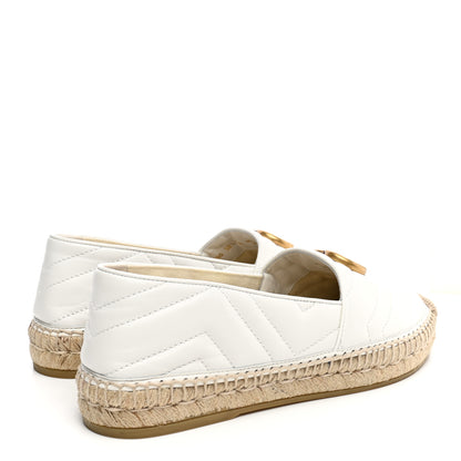 Gucci Nappa Matelasse GG Marmont Espadrilles 38.5 Great White 4 of 13