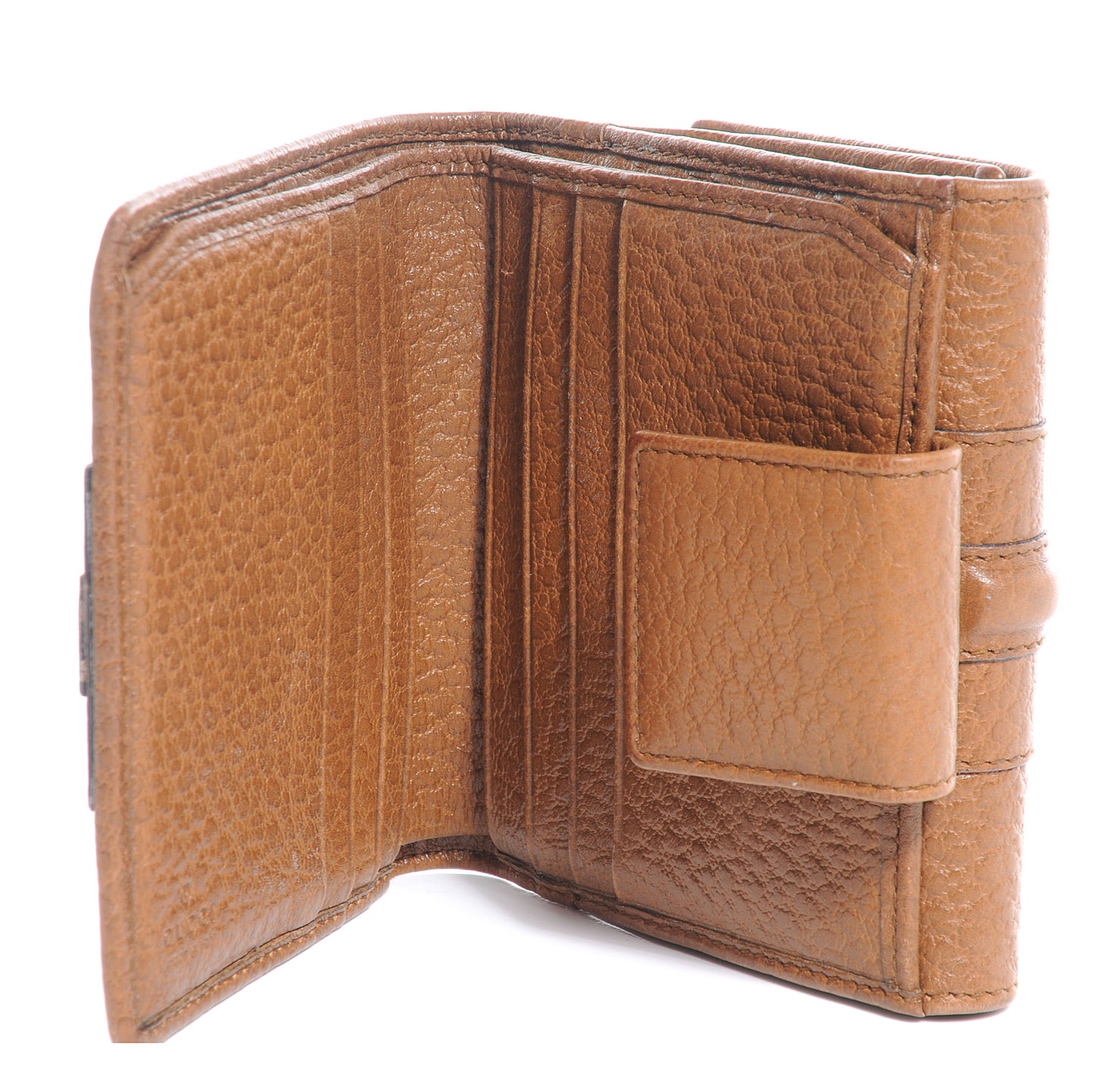 Leather French Junco Wallet Light Brown