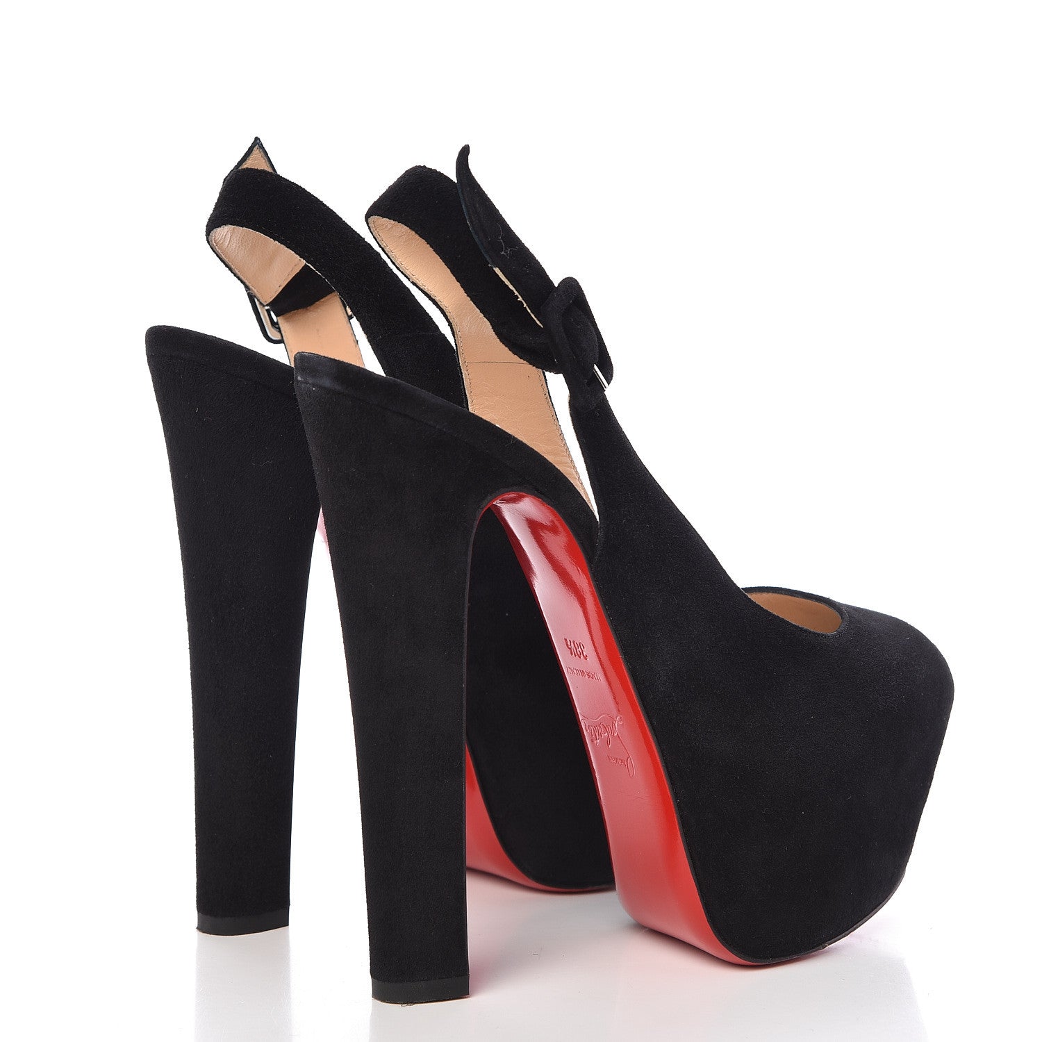 Christian Louboutin Veau Velours Tartarina 160 Pumps 38.5 Black 4 of 15
