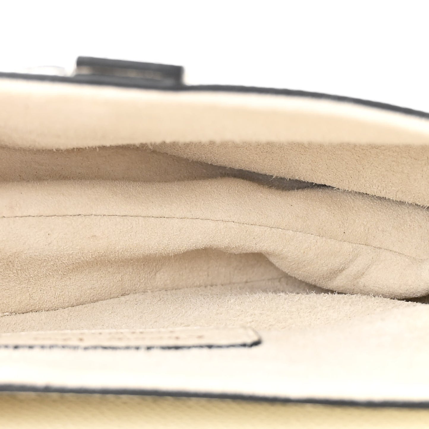 Grained Calfskin Mini Saddle Bag White