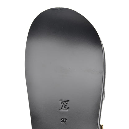 Louis Vuitton Monogram Crossroad Comfort Sandals 37 Black 11 of 13