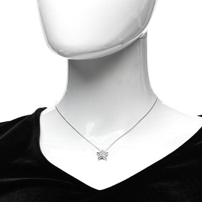 Chanel 18K White Gold Diamond Medium Comete Geode Pendant Necklace 2 of 4