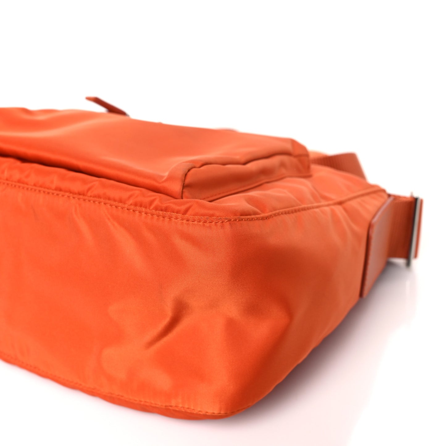 Tessuto Nylon Saffiano Messenger Bag Papaya