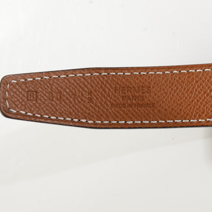 Hermes Epsom Swift 32mm Belt Strap 80 Gold Black 8 of 8