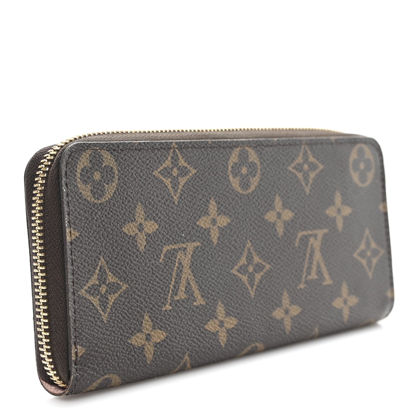 Monogram Clemence Wallet Rose Ballerine