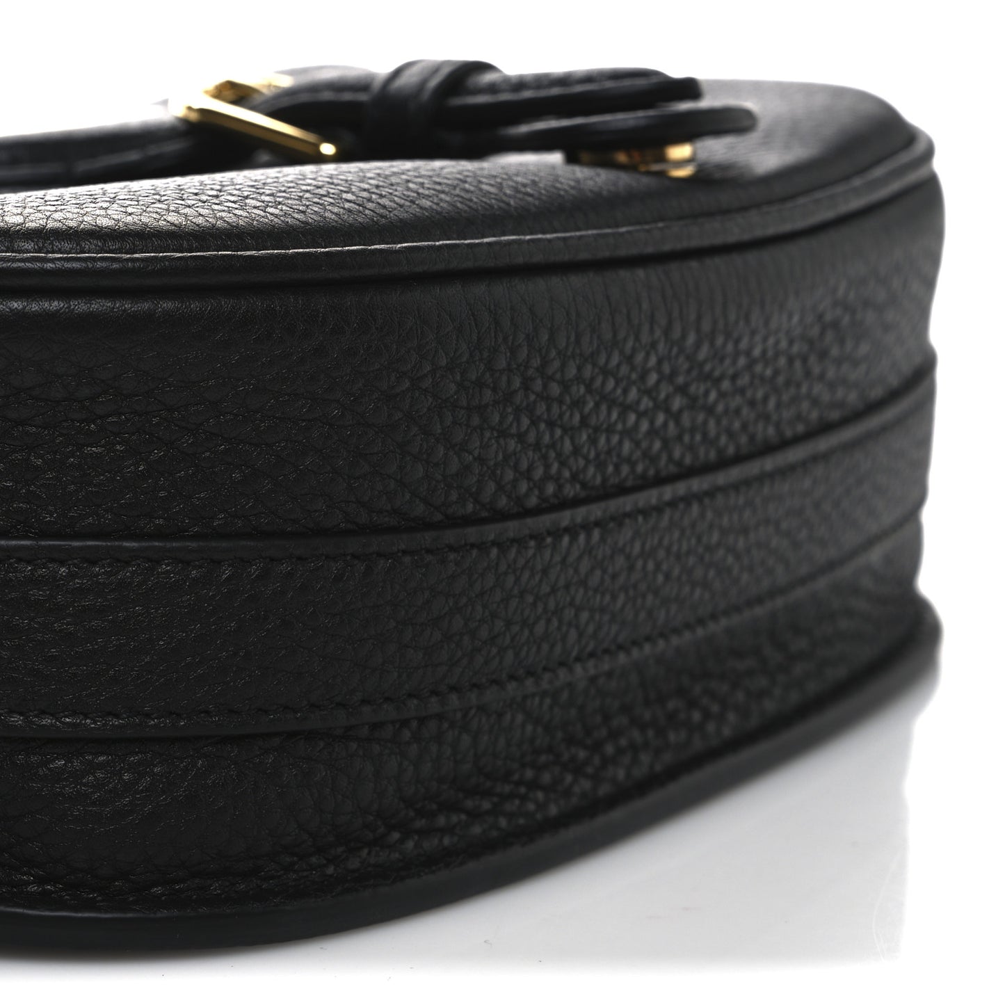 Grained Calfskin Medium Bobby Flap Black