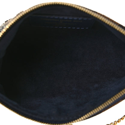 Louis Vuitton Damier Paillettes Mini Pochette Accessories Blue 5 of 9
