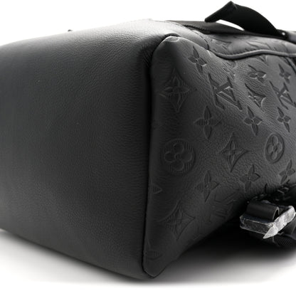 Louis Vuitton Calfskin Monogram Shadow Getaway Backpack Black 9 of 9