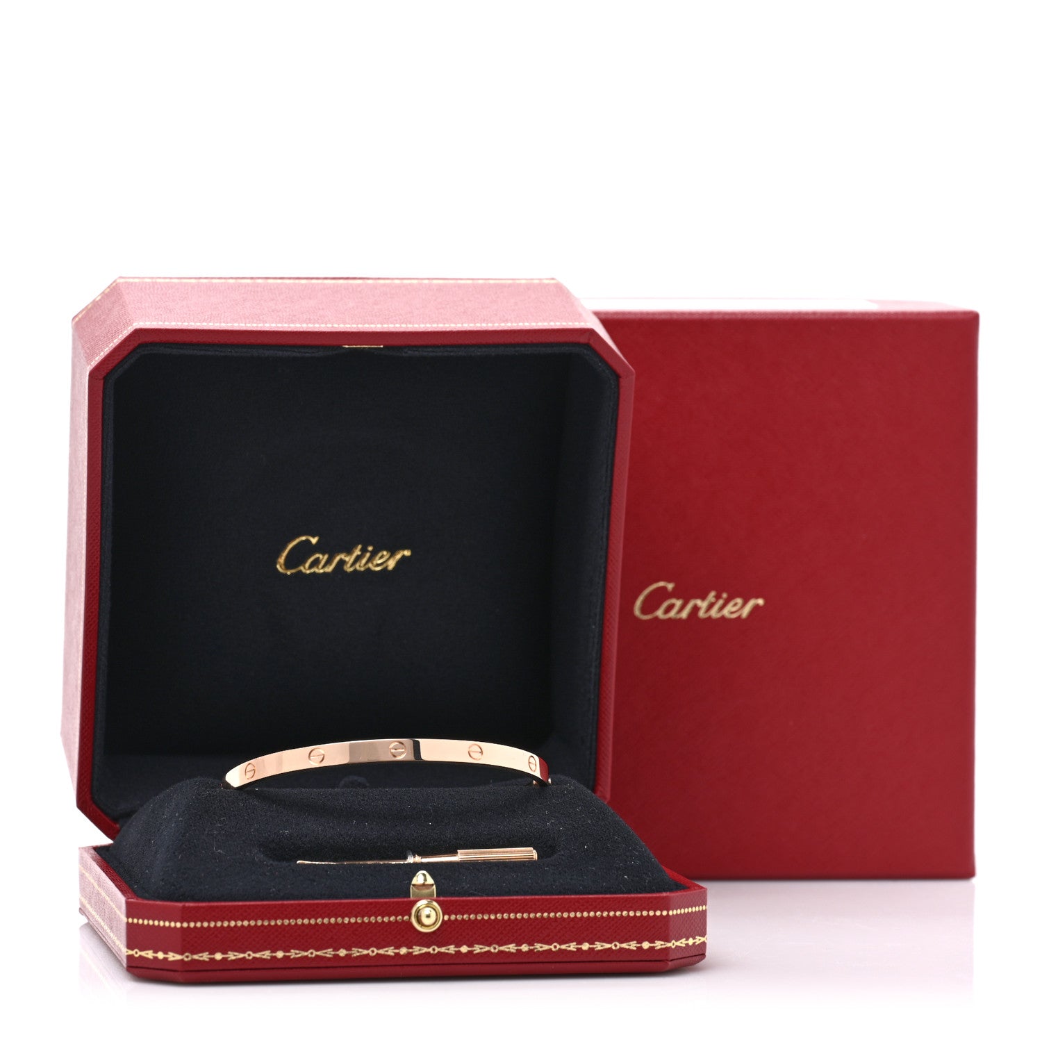 Cartier 18K Pink Gold Medium LOVE Bracelet 20 7 of 7